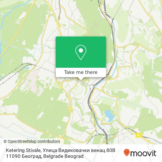 Ketering Stivale, Улица Видиковачки венац 80B 11090 Београд map