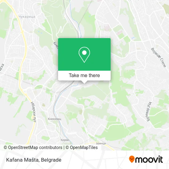 Kafana Mašta map
