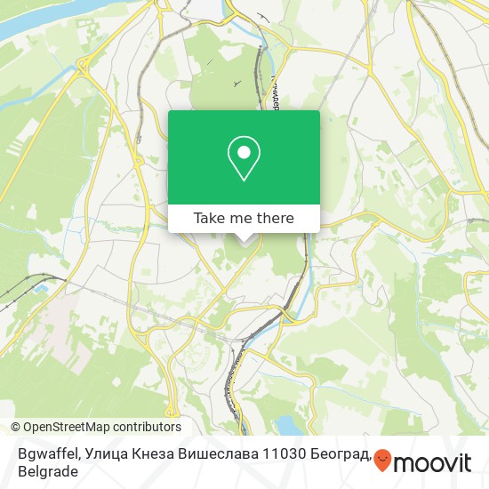 Bgwaffel, Улица Кнеза Вишеслава 11030 Београд map