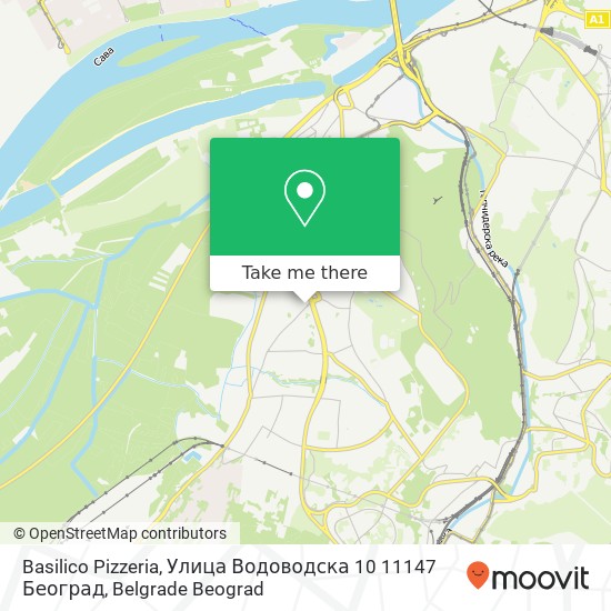 Basilico Pizzeria, Улица Водоводска 10 11147 Београд map