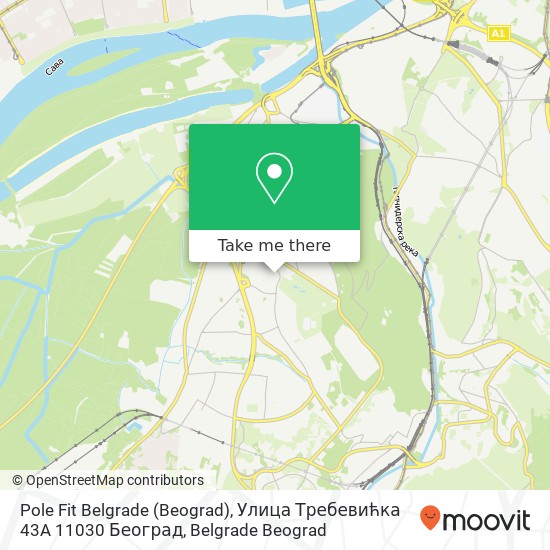 Pole Fit Belgrade (Beograd), Улица Требевићка 43A 11030 Београд map