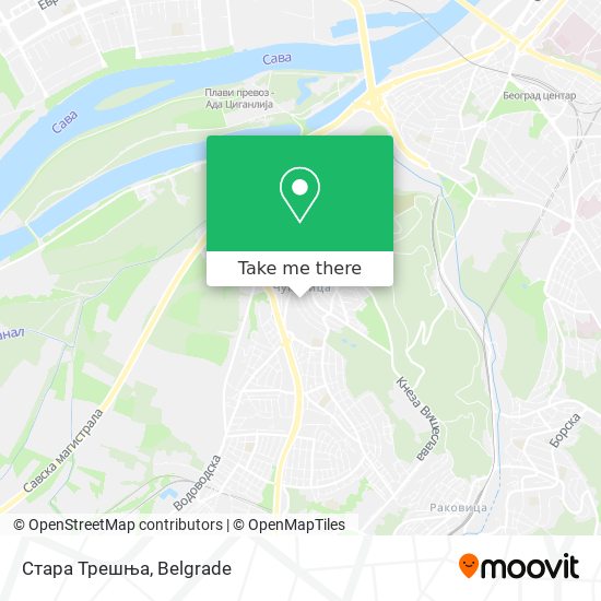 Стара Трешња map