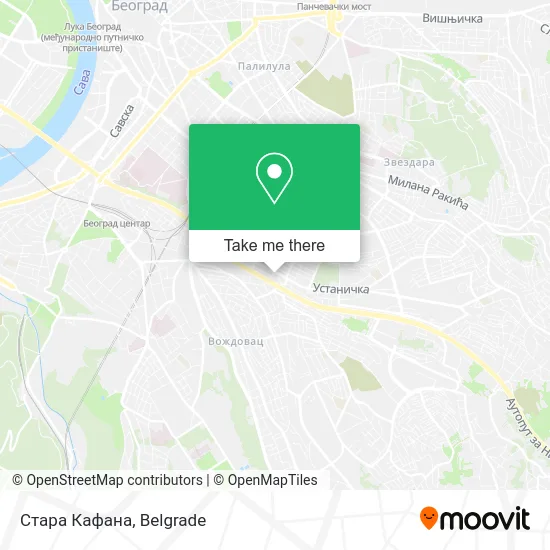 Стара Кафана map