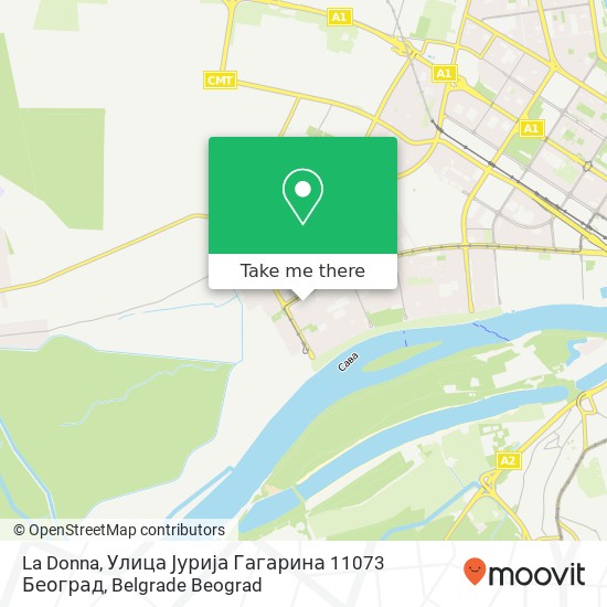 La Donna, Улица Јурија Гагарина 11073 Београд map