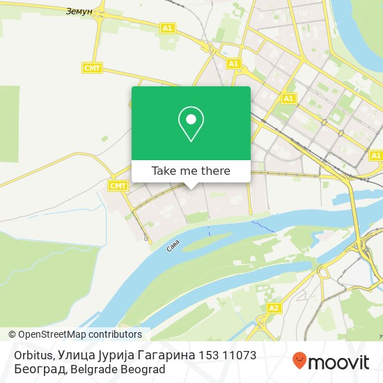 Orbitus, Улица Јурија Гагарина 153 11073 Београд map