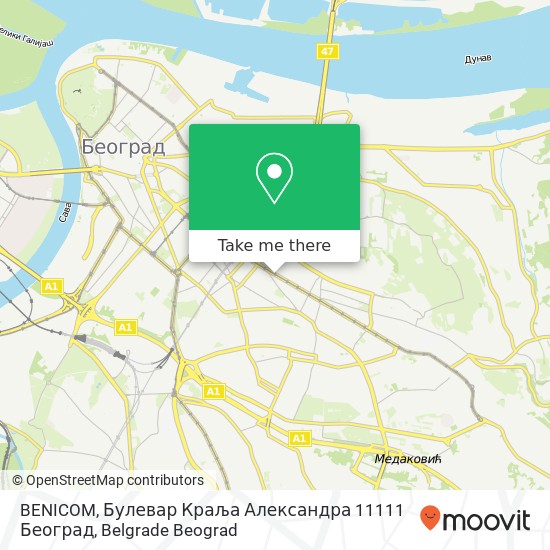 BENICOM, Булевар Краља Александра 11111 Београд map