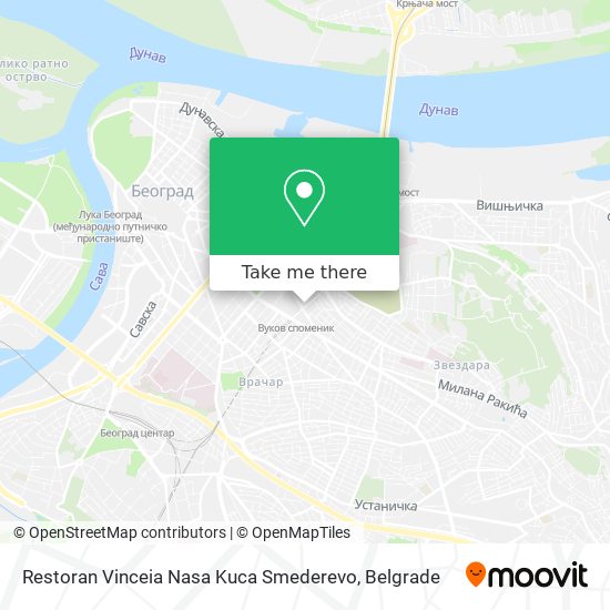 Restoran Vinceia Nasa Kuca Smederevo map