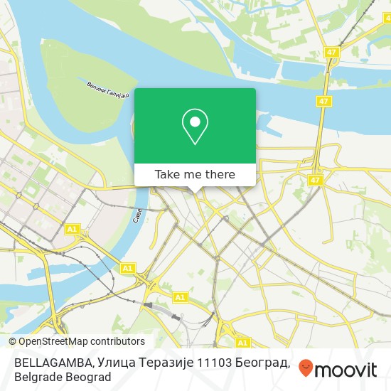 BELLAGAMBA, Улица Теразије 11103 Београд map