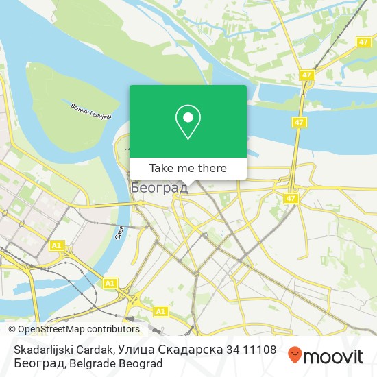 Skadarlijski Cardak, Улица Скадарска 34 11108 Београд map
