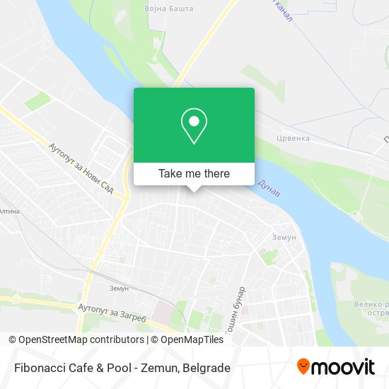 Fibonacci Cafe & Pool - Zemun map