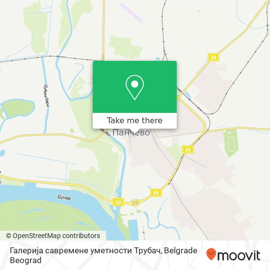 Галерија савремене уметности Трубач map