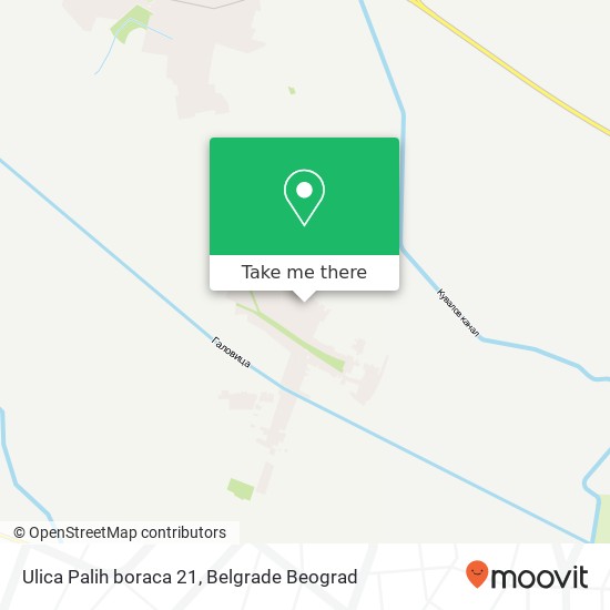 Ulica Palih boraca 21 map