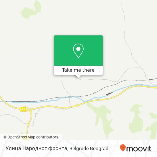 Улица Народног фронта map