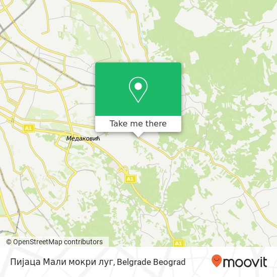 Пијаца Мали мокри луг map