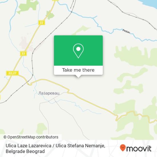 Ulica Laze Lazarevica / Ulica Stefana Nemanje map