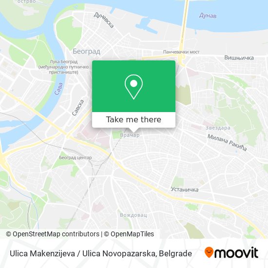 Ulica Makenzijeva / Ulica Novopazarska map