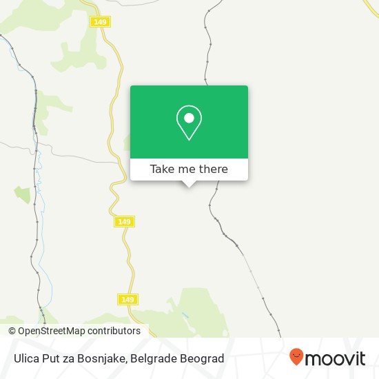 Ulica Put za Bosnjake map