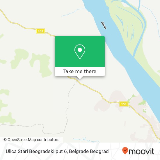 Ulica Stari Beogradski put 6 map