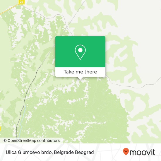 Ulica Glumcevo brdo map