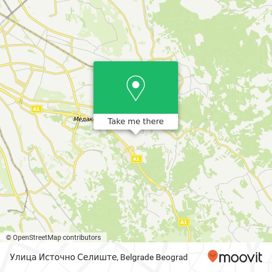 Улица Источно Селиште map