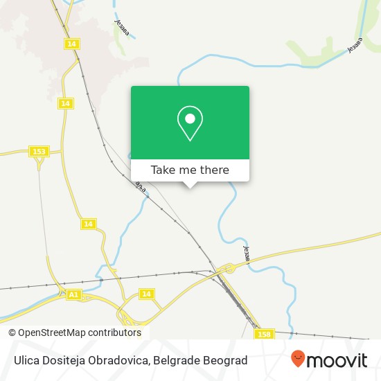 Ulica Dositeja Obradovica map