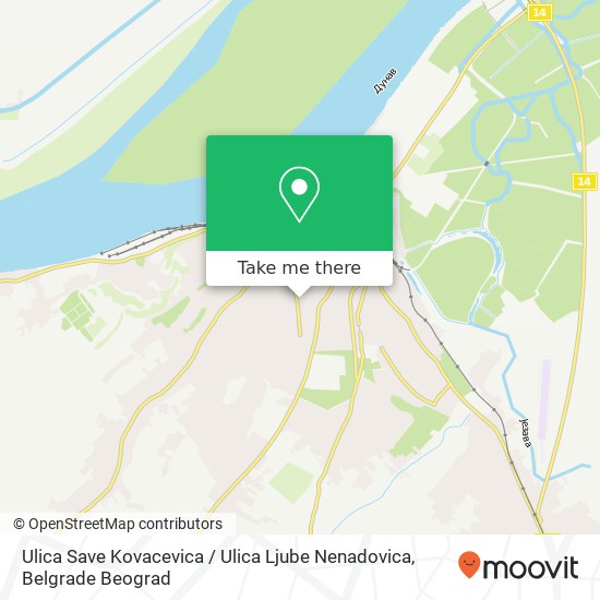 Ulica Save Kovacevica / Ulica Ljube Nenadovica map