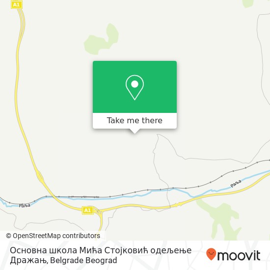 Основна школа Мића Стојковић одељење Дражањ map