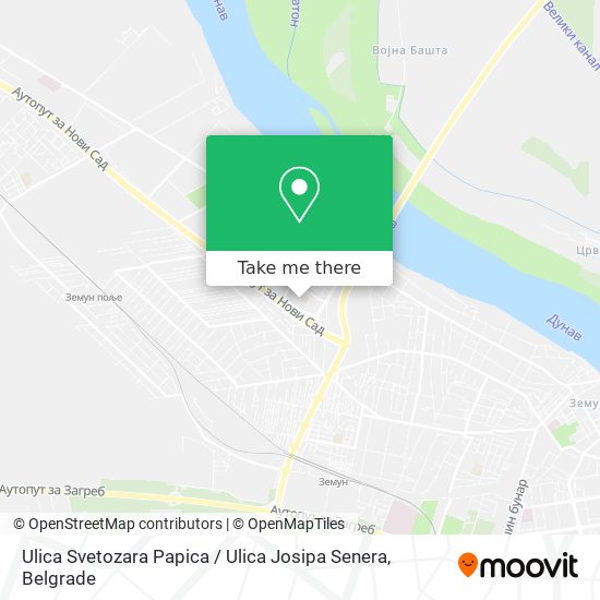 Ulica Svetozara Papica / Ulica Josipa Senera map