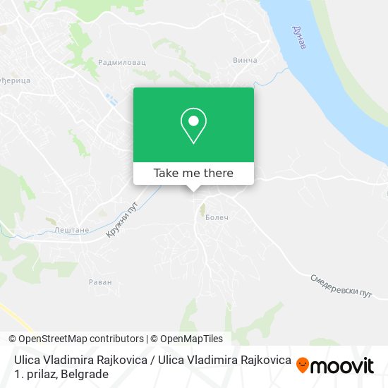 Ulica Vladimira Rajkovica / Ulica Vladimira Rajkovica 1. prilaz map