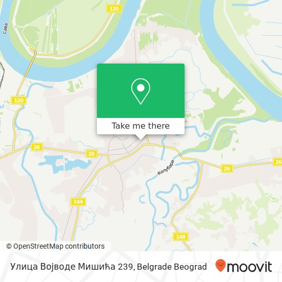 Улица Војводе Мишића 239 map