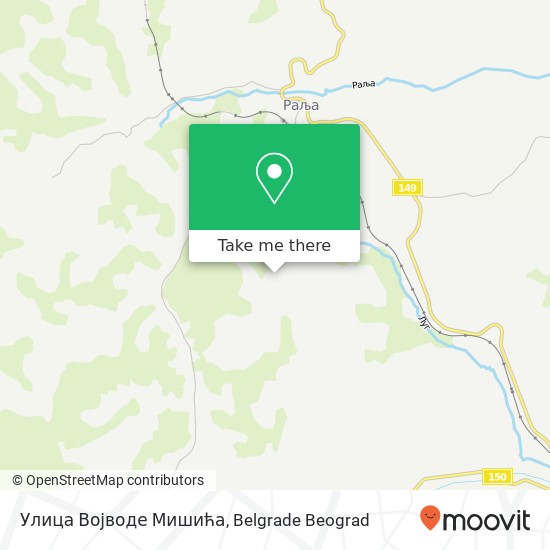 Улица Војводе Мишића map