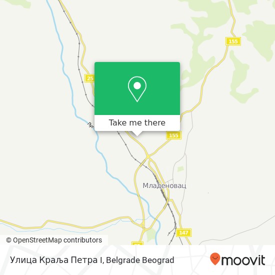 Улица Краља Петра I map