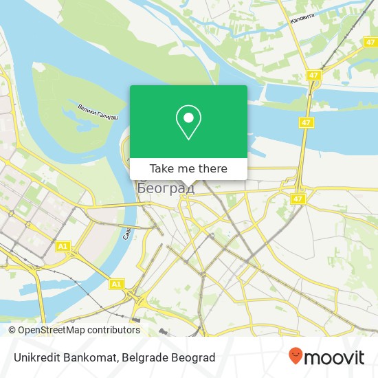 Unikredit Bankomat map