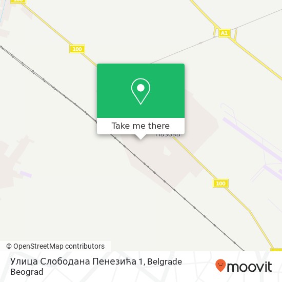 Улица Слободана Пенезића 1 map