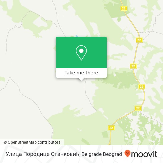 Улица Породице Станковић map