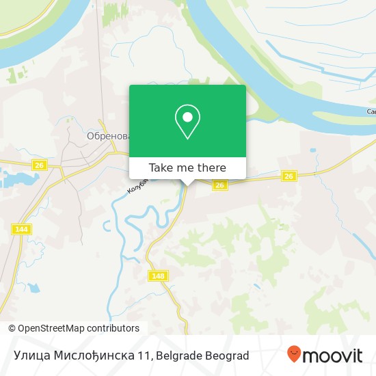 Улица Мислођинска 11 map