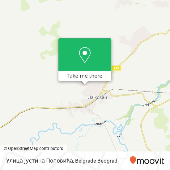 Улица Јустина Поповића map