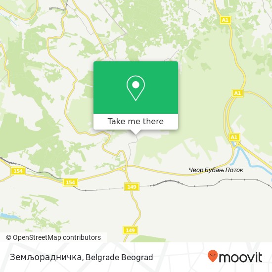 Земљорадничка map