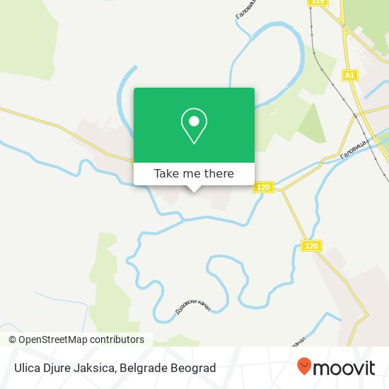 Ulica Djure Jaksica map