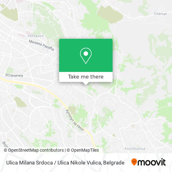 Ulica Milana Srdoca / Ulica Nikole Vulica map