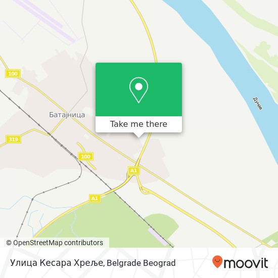 Улица Кесара Хреље map