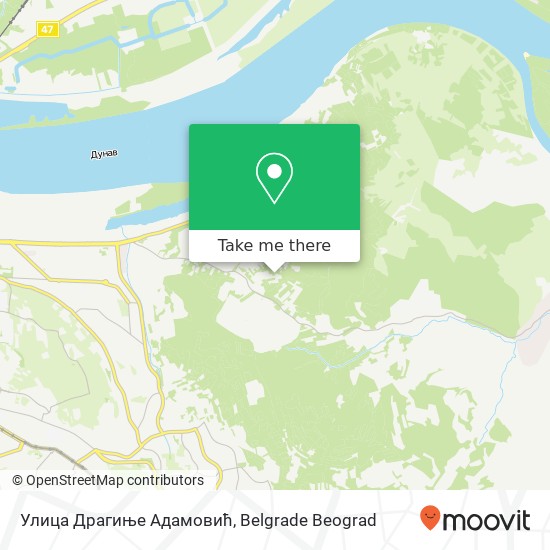 Улица Драгиње Адамовић map