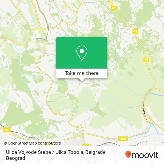 Ulica Vojvode Stepe / Ulica Topola map