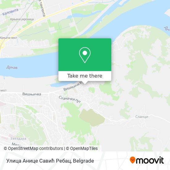 Улица Анице Савић Ребац map