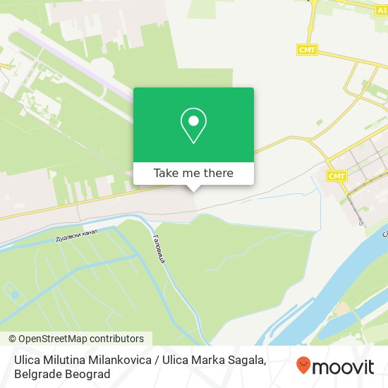 Ulica Milutina Milankovica / Ulica Marka Sagala map