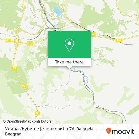 Улица Љубише Јеленковића 7А map