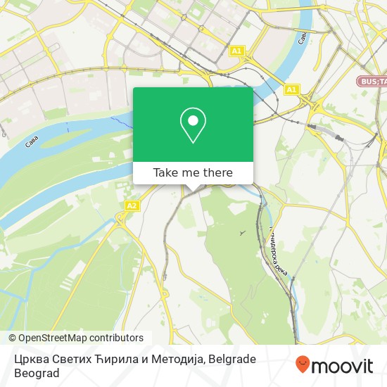 Црква Светих Ћирила и Методија map