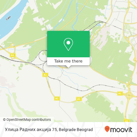 Улица Радних акција 75 map