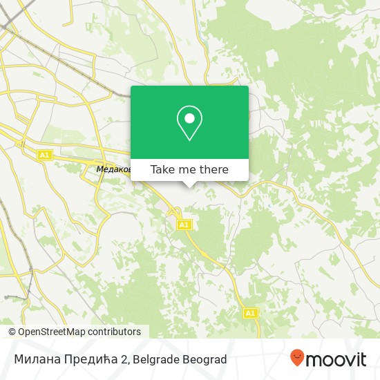 Милана Предића 2 map