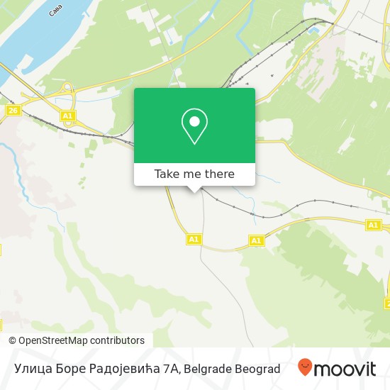 Улица Боре Радојевића 7А map